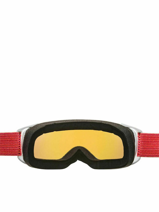 Alpina Estetica HM Μάσκα Σκι & Snowboard Ενηλίκων Γκρι με Φακό Καθρέπτη σε Ροζ Χρώμα