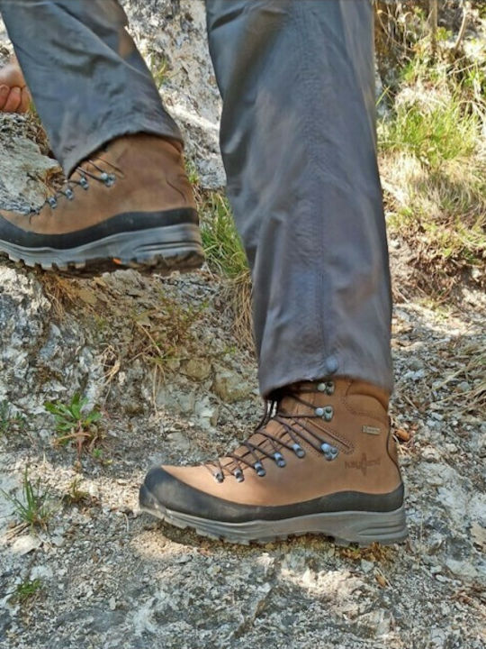 Kayland Globo GTX Men's Hiking Boots Waterproof With Gore-Tex Membrane Brown