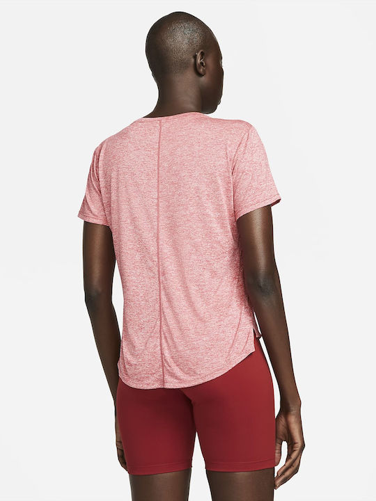 Nike Essential One Damen Sportlich T-shirt Dri-Fit Rosa