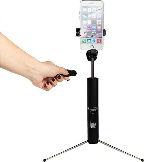 Selfie Stick Τρίποδο Κινητού Bluetooth Μαύρο