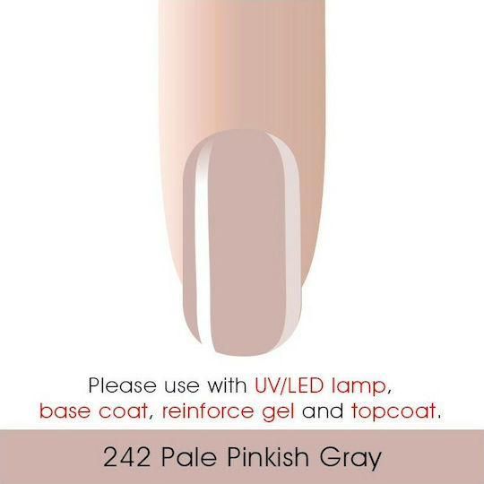 Canni Classic Ημιμόνιμο Βερνίκι Νυχιών 242 Pale Pinkish Gray 7.3ml