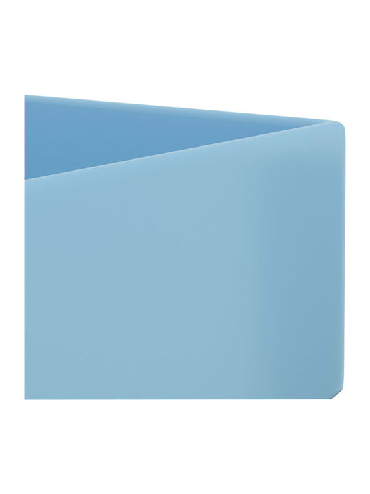 vidaXL Countertop Sink Ceramic 48x25x15cm Light Blue