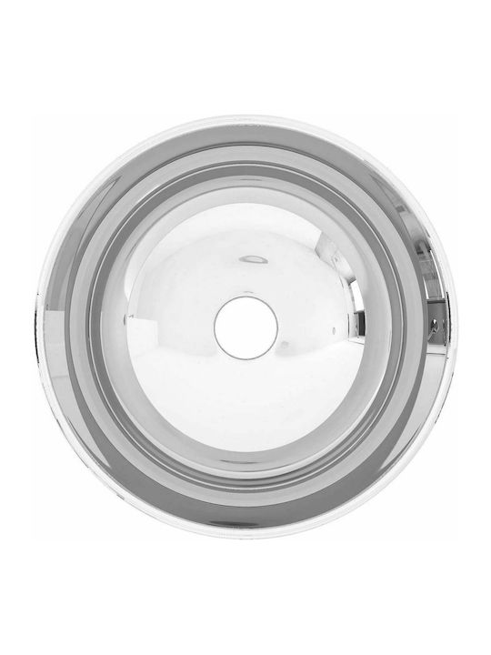 vidaXL Επικαθήμενος Νιπτήρας Κεραμικός 28x28x10cm Ασημί