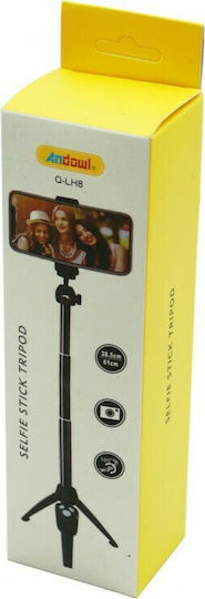 Andowl Selfie-Stick Tripoda Kinitou Bluetooth Schwarz