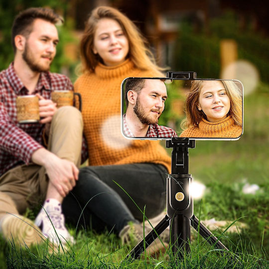 Suoer K07 Selfie Stick Cell Phone Tripod Bluetooth Black
