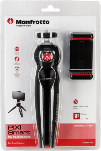 Manfrotto Pixi Smart Селфи Стик Трипод За Мобилни Устройства Черен