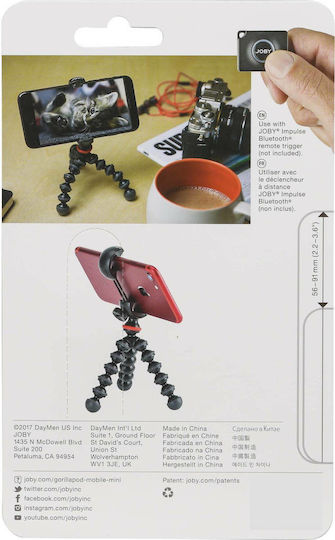 Joby GorillaPod Mobile Mini Τρίποδο Κινητού Μπλε