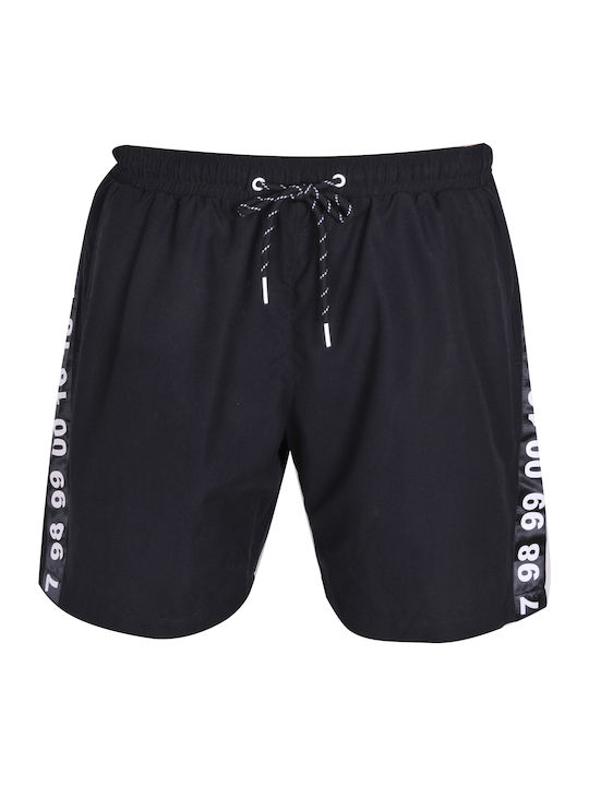 Men's Swimwear Shorts Black with Patterns