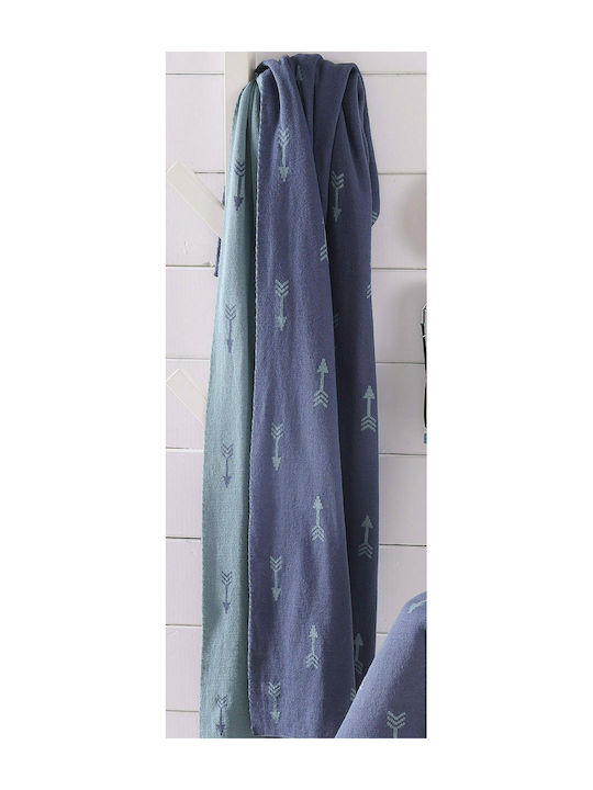 Rythmos Blanket Nursery Swaddling Blankets Tipi Cotton Navy Blue 80x100cm