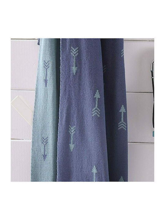 Rythmos Blanket Nursery Swaddling Blankets Tipi Cotton Navy Blue 80x100cm