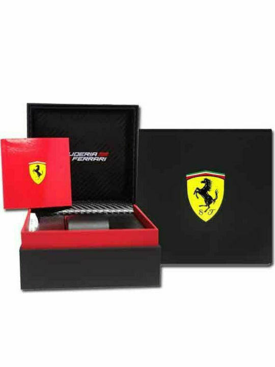 Ferrari Grand Tour Ceas Barbati 44mm Cronograf Baterie cu Brățară Din Metal Argintie
