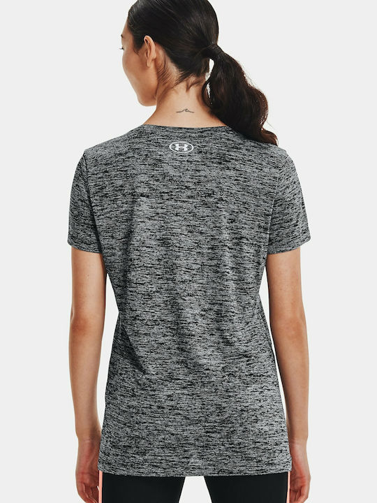 Under Armour Tech™ Twist Γυναικείο Αθλητικό T-shirt Fast Drying Γκρι