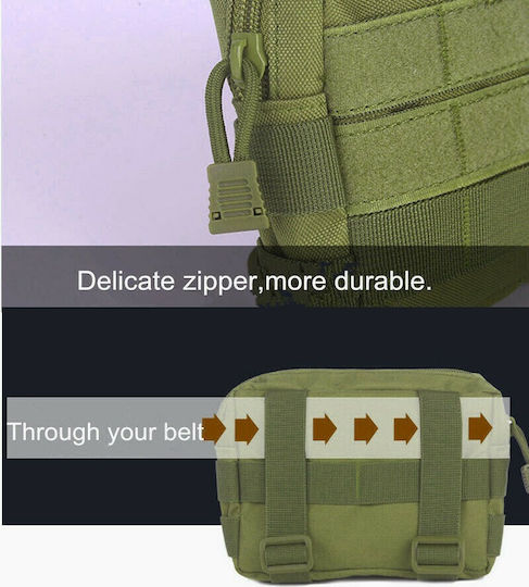 Colorlife 04016 Military Pouch Belt Khaki