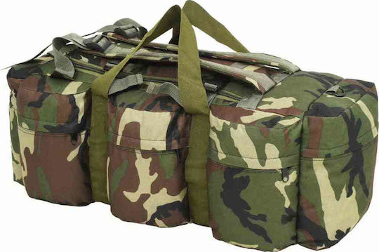 vidaXL Militärischer Rucksack Reisen aus Polyester Waldland Grün 120Es