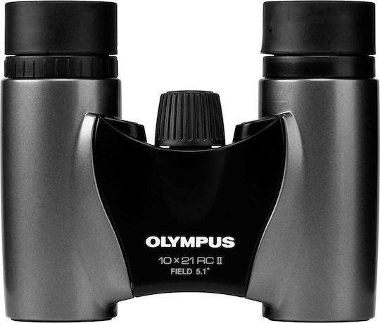 Olympus Κιάλια Wasserdicht RC II Dunkles Silber 10x21mm