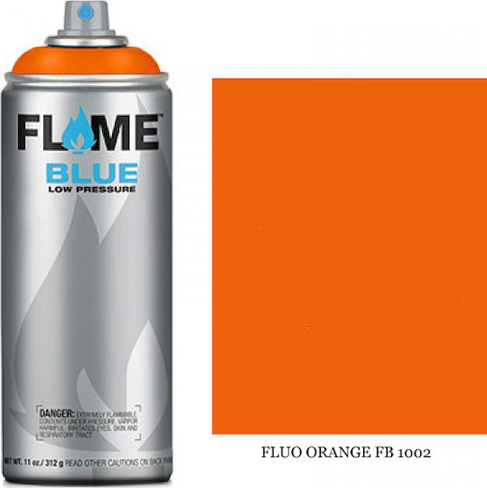 Flame Paint Spray Paint FB Neon Acrylic Fluo Orange 400ml