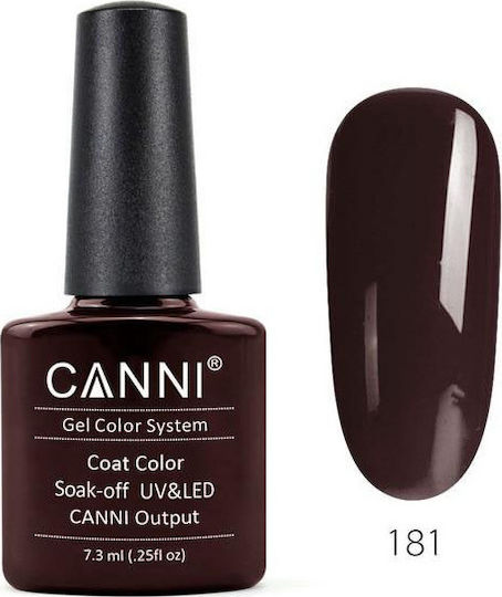Canni Classic Ημιμόνιμο Βερνίκι Νυχιών 181 Raspberry Red 7.3ml