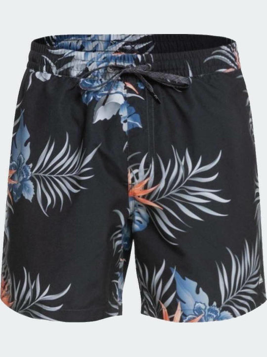 Paradise Express Volley Men's Swimwear Shorts Black Floral