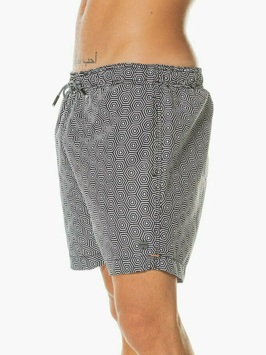 Men's Swimwear Shorts Black with Patterns