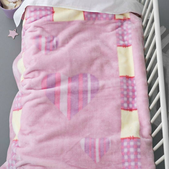 Palamaiki Куверта Детско Легло Bebe Velour BV714 110x140см