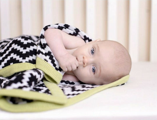 Bizzi Growin Blanket Nursery Swaddling Blankets Zig Zag Gray 70x90cm
