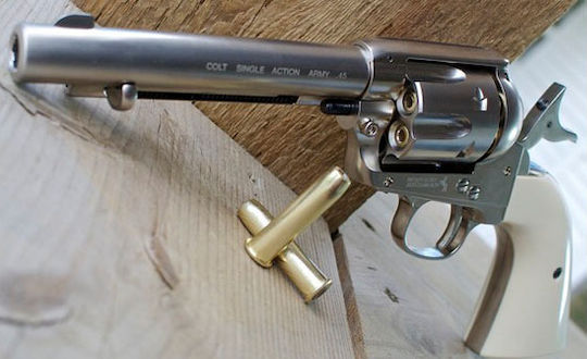 Umarex Аеропистолет CO2 Co2 Colt Single Action Army 45 Nickel 4.5мм