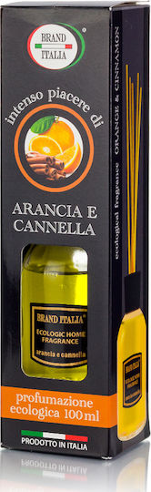 Brand Italia Diffuser Ökologisch mit Duft Orange & Zimt BR074-16 100ml