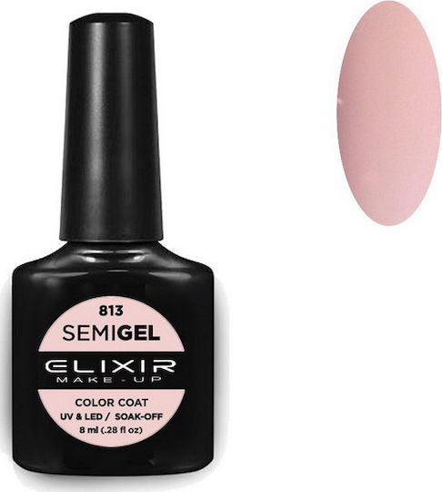 Elixir Ημιμόνιμο Βερνίκι Νυχιών 813 Misty Rose 8ml