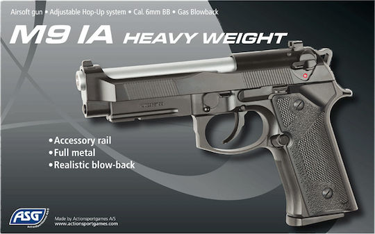 Asg Pistol cu Aer cu Gaz Beretta M9 IA Recul 6mm