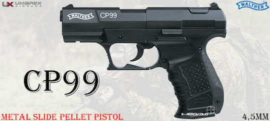 Umarex Аеропистолет CO2 Walther CP99 Black 4.5мм