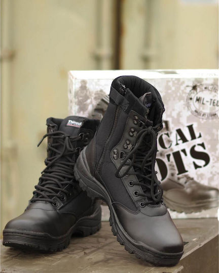 Mil-Tec Military Boots Leather Black 12822102