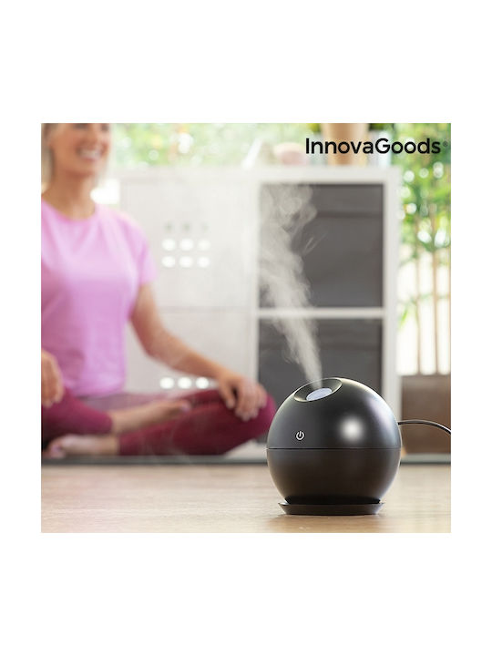 InnovaGoods Led Συσκευή Αρωματοθεραπείας με Χρονοδιακόπτη Μαύρη 130ml V0101196