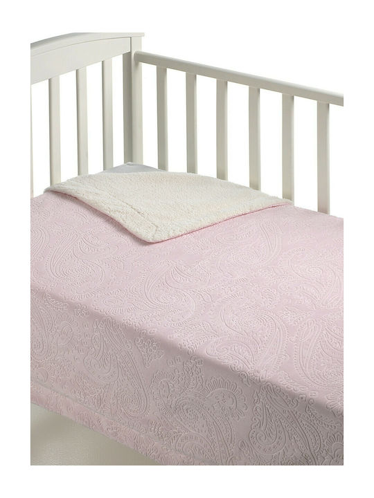 Morven Decke Wickeltücher für Kinderzimmer Capricho Vlies Rosa 80x110cm