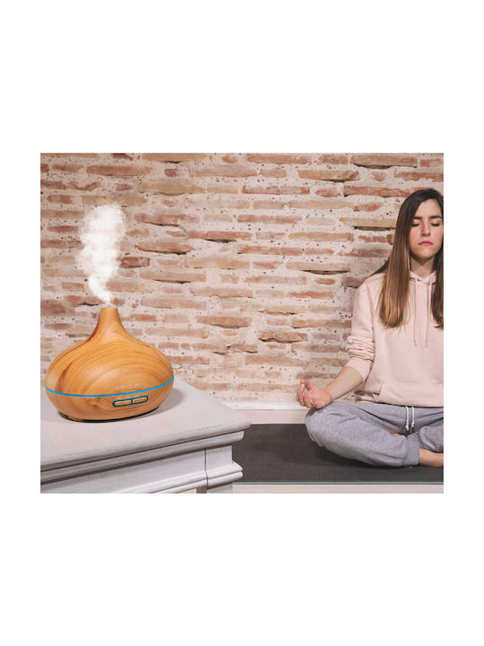 Cecotec Led Ultrasonic Aromatherapy Diffuser Pure Aroma 300 Yang with Timer Brown 300ml