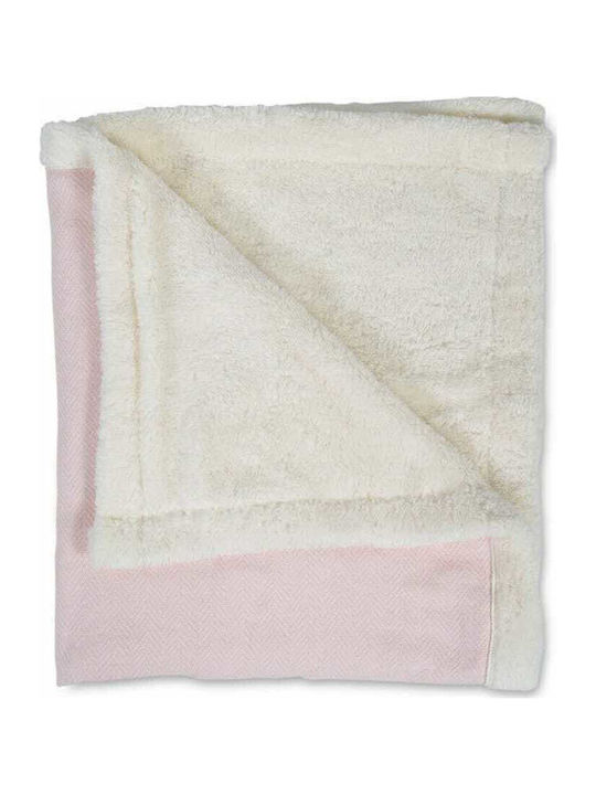 Cangaroo Pătură Pepinieră Swaddling pături Pom Pom Tricotat Roz 85x100cm