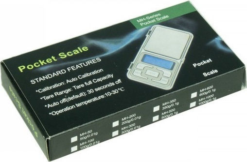 Pocket Scale Elektronisch Präzisionswaage mit einer Wiegekapazität von 0.5kg und einer Unterteilung von 0.01gr