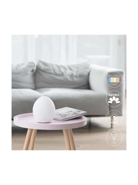 Medisana Led Συσκευή Αρωματοθεραπείας Υπερήχων AD 635 με Χρονοδιακόπτη Λευκή 100ml