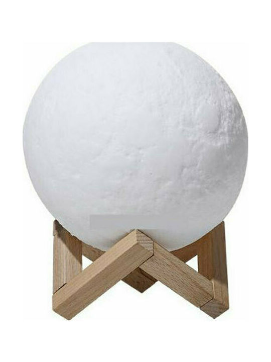 LED Aromatherapie-Diffusor AX-08 Moon Lamp Humidifier Weiß 880ml