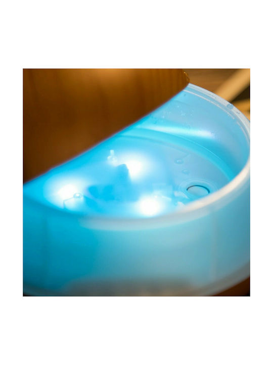 Led Ultrasonic Aromatherapy Diffuser AJ-505YB with Timer Brown 8W