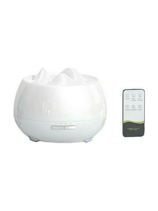 LED Aromatherapie-Diffusor Ultraschall LH-XI Iceberg mit Fernbedienung und Timer Weiß 500ml