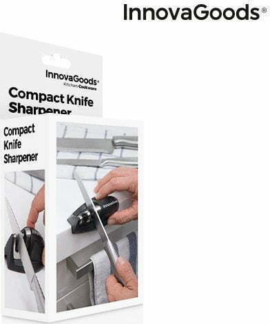 InnovaGoods Handheld Knife Sharpener with 2 Levels 10x5x5cm