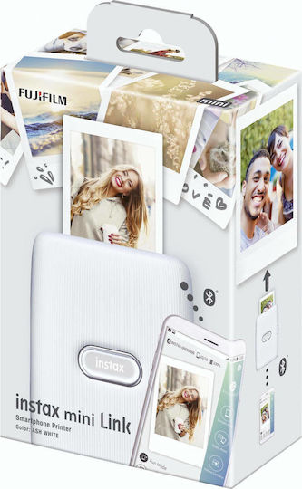 Fujifilm instax mini Link Zink Fotodrucker mit Bluetooth White