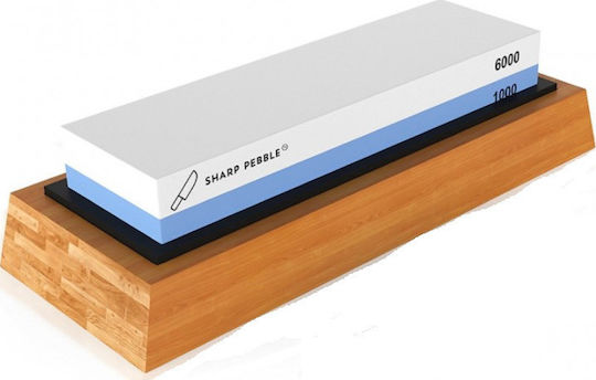 Sharp Pebble Knife Sharpening Stone Double with Density 1000/6000