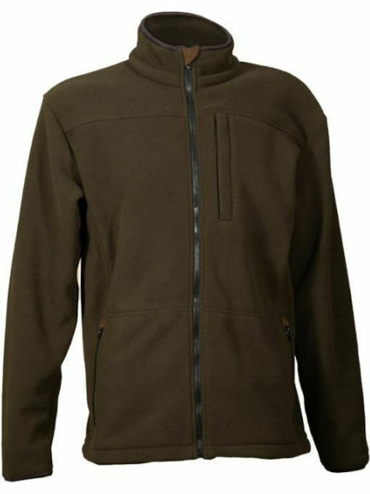 Toxotis Active Wear Κυνηγετική Ζακέτα Fleece Χακί