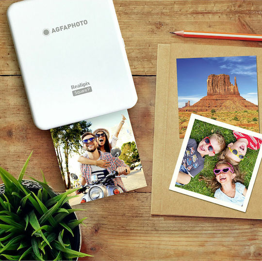 AgfaPhoto RealiPIx Square P Θερμικός Εκτυπωτής για Φωτογραφίες με Bluetooth