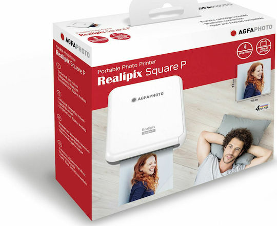 AgfaPhoto RealiPIx Square P Θερμικός Εκτυπωτής για Φωτογραφίες με Bluetooth