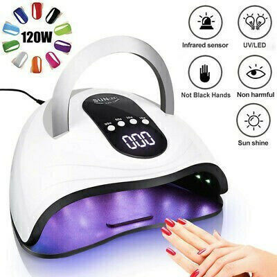 Sun S9 Nail Polish Curing Lamp UV / LED 120W White