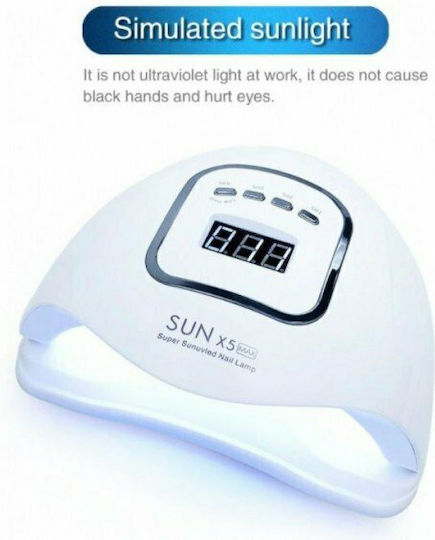 Sun Sun X5 Max Φουρνάκι Νυχιών UV / LED 80W Λευκό