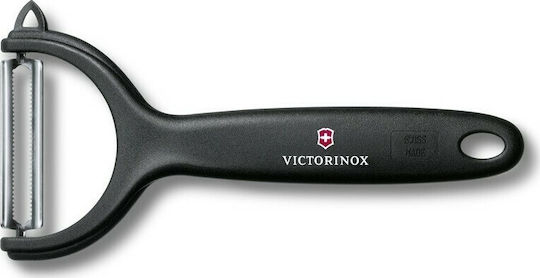 Victorinox Micro Serrated Fruit & Vegetable Peeler/Cleaner with Blade Julienne made of Plastic Black