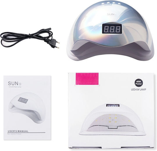 Sun 5 Holographic Φουρνάκι Νυχιών UV / LED 48W Ροζ